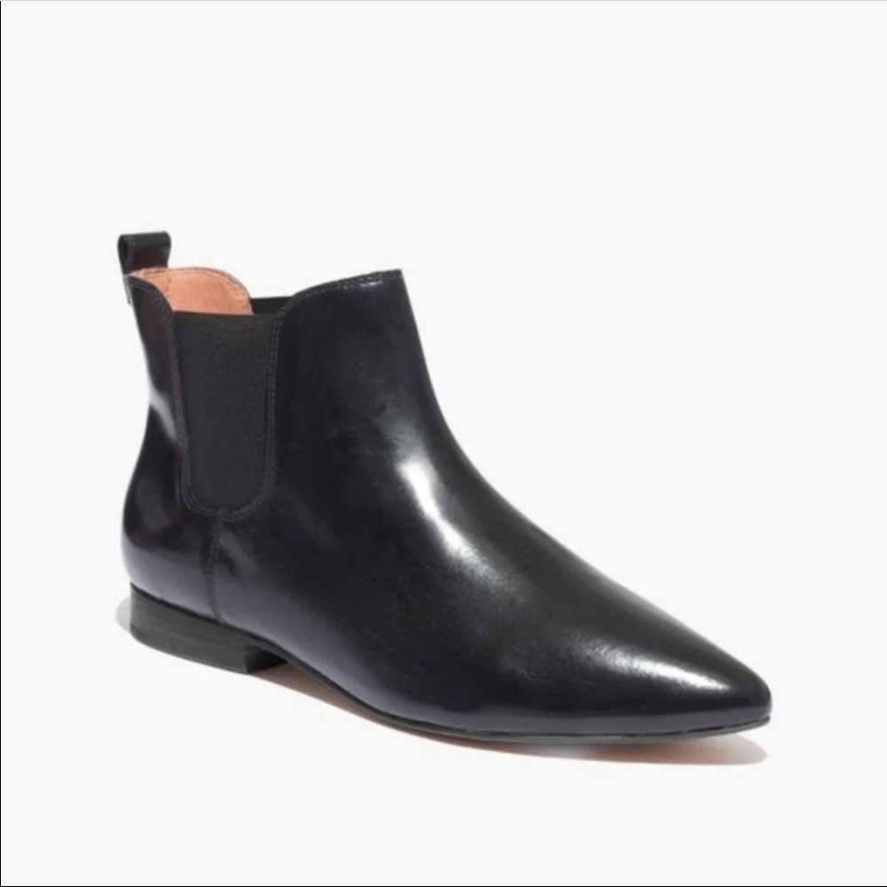 NWOT Madewell Nico Black Leather Chelsea Boot